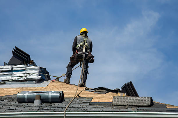 Professional Roofing technician working in Toledo, OR